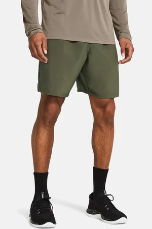Under Armour Men Loose Fit Woven Wordmark Training Shorts