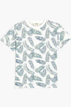 Koton Boys Floral Printed Cotton T-shirt