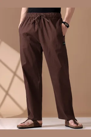 Beyoung Men Loose Fit Mid-Rise Cotton Pyjama