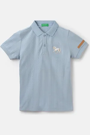 Benetton Boys Polo Collar Pure Cotton T-shirt