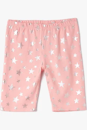 Koton Girls Geometric Printed Mid Rise Shorts