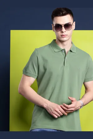 HANCOCK Men Polo Collar Pure Cotton T-shirt