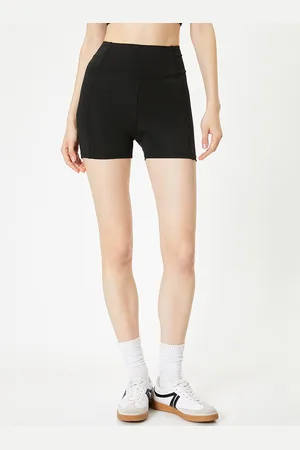 Koton Women High-Rise Above Knee-Length Sports Tights