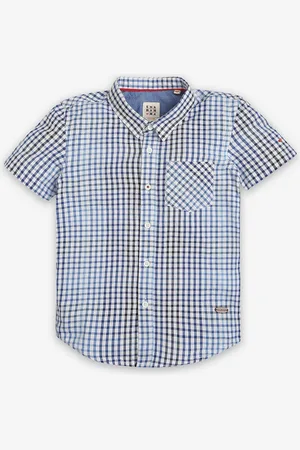 Ed-a-Mamma Boys Premium Gingham Checks Opaque Checked Casual Shirt