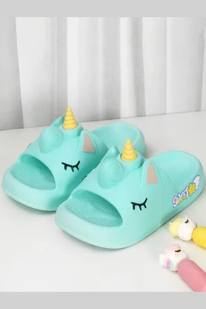 Yellow bee Girls Unicorn Self Design Sliders