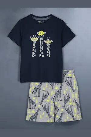 HELLCAT Girls Printed T-shirt with Shorts