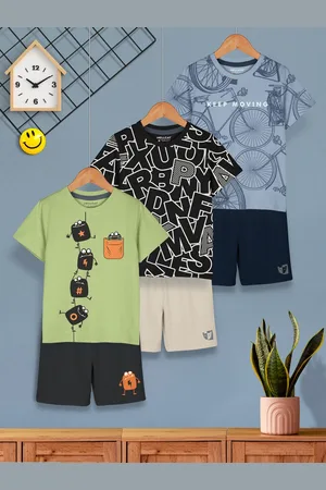 HELLCAT Boys Pack of 3 Printed Clothing Sets