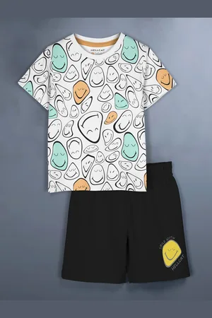 HELLCAT Girls Printed T-Shirt With Shorts