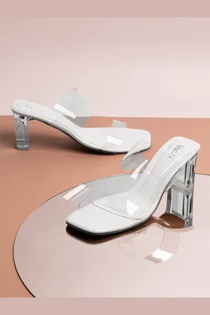 Inc 5 Women Open Toe Two Strap Block Sandals