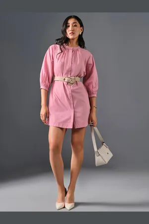 AND Puff Sleeve Sheath Dress