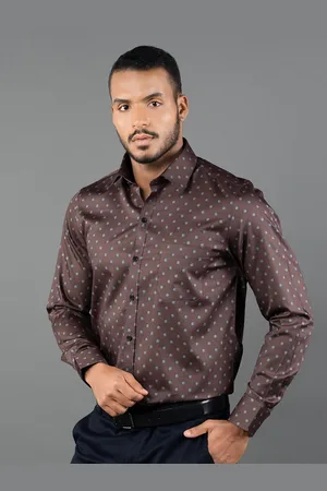 LOUIS STITCH Comfort Floral Opaque Printed Pure Cotton Formal Shirt