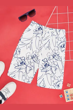 Pantaloons Boys Floral Printed Pure Cotton Shorts