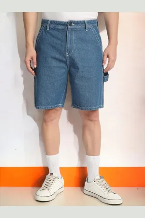 Bene Kleed Men Relaxed Fit Denim Shorts with Contrast Stitch