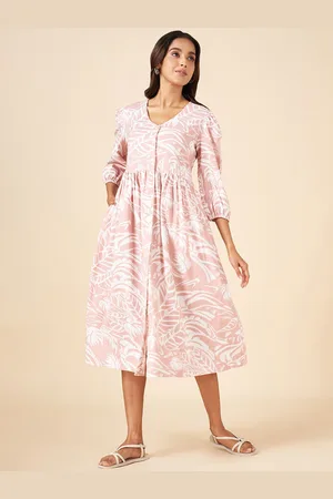 Pantaloons Floral Printed Fit & Flare Midi Dress