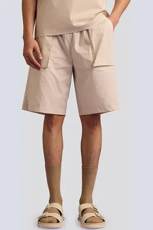Muvazo Men Mid-Rise Cotton Shorts