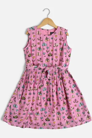 Allen Solly Girls Conversational Print Fit & Flare Dress