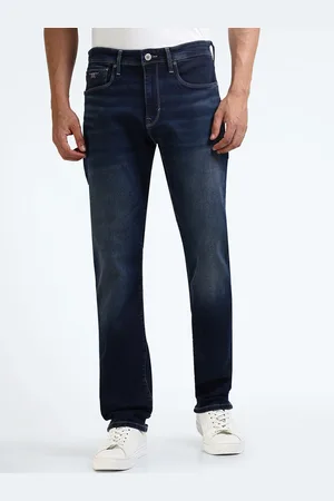 Flying Machine Men Straight Fit Heavy Fade Stretchable Jeans