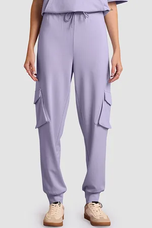 Muvazo Women Relaxed-Fit Mid Rise Joggers