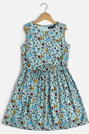 Allen Solly Girls Floral Print Fit & Flare Dress