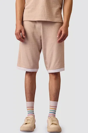 Muvazo Men Self Design Cotton Shorts
