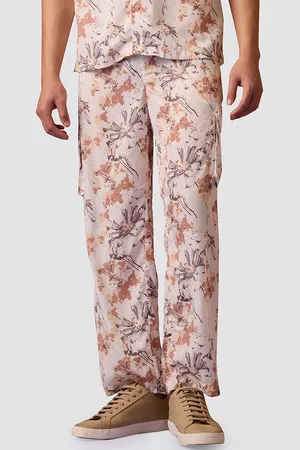 Muvazo Men Printed Regular Fit Track Pants