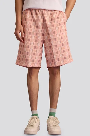 Muvazo Men Geometric Printed Shorts