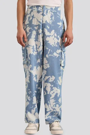 Muvazo Men Abstract Printed Cotton Track Pants
