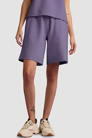 Muvazo Women Mid-Rise Sports Shorts