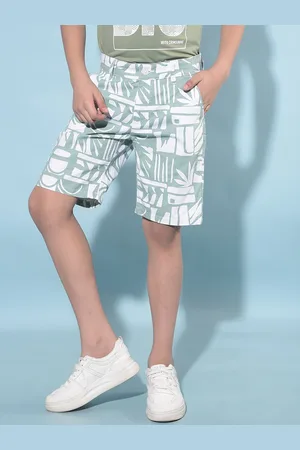 Crimsoune Club Boys Graphic Printed Slim Fit Pure Cotton Shorts