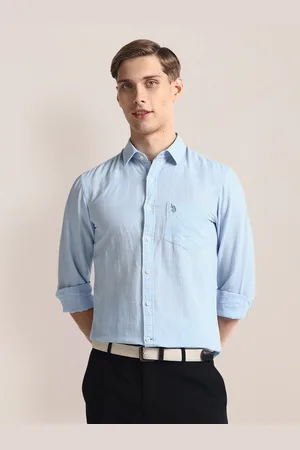 U.S. Polo Assn. Striped Spread Collar Long Sleeves Casual Shirt