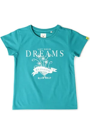 Allen Solly Girls Typography Printed Applique T-shirt