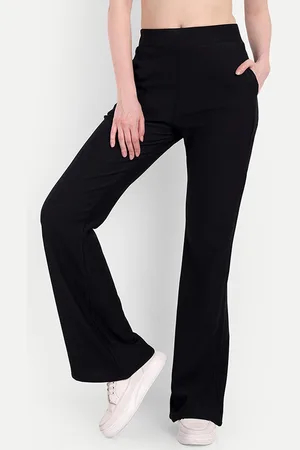 Broadstar Women High-Rise Stretchable Flared Bootcut Corduroy Trousers