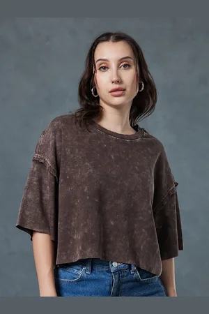 Bewakoof Extended Sleeves Cotton Boxy Top