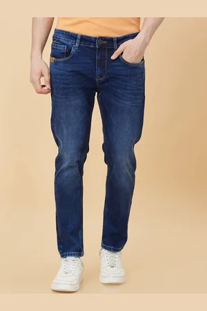 Being Human Men Mid-Rise Dark Shade Light Fade Clean Look Jeans
