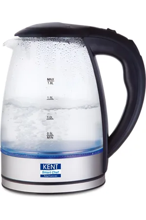 Kent Elegant SS Heating Plate Borosilicate Glass Body Electric Glass Kettle 1.8L