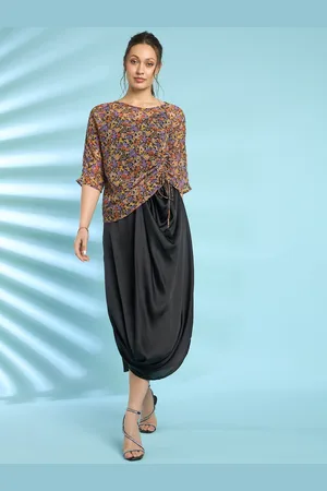 Antheaa Floral Printed Top & Skirt