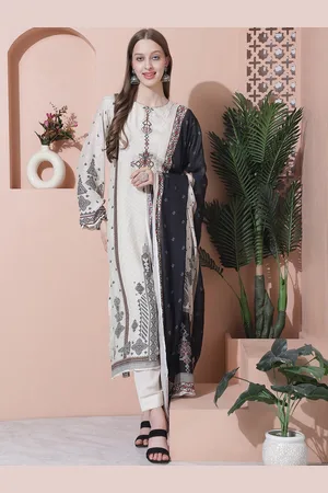 Stylee Lifestyle Embroidered Pure Silk Unstitched Dress Material