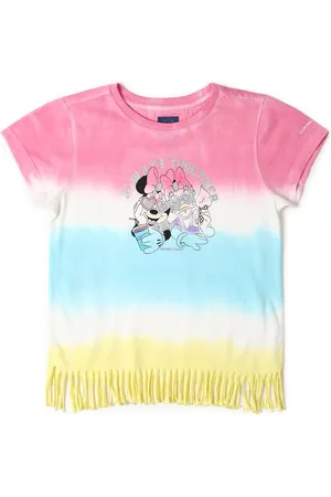 Allen Solly Girls Dyed Round Neck Short Sleeves Cotton T-shirt