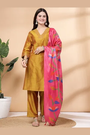 Lakshita Women Regular Sequinned Kurta with Palazzos & With Dupatta