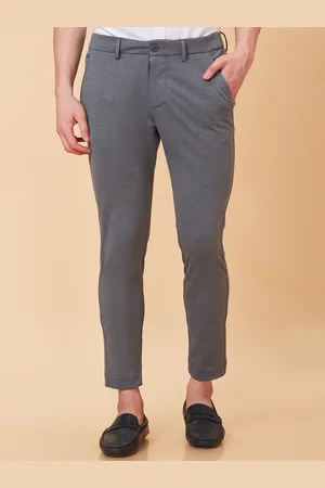 Being Human Men Mid-Rise Cotton Plain Regular Trousers Trousers
