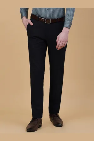 JADE BLUE Men Slim Fit Formal Trousers