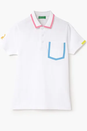 Benetton Boys Polo Collar Pure Cotton T-shirt