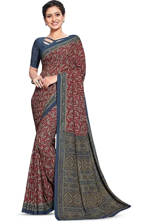 Miraan Ethnic Motifs Printed Art Silk Saree