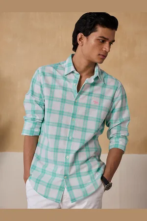 Andamen Premium Checked Opaque Cotton Casual Shirt