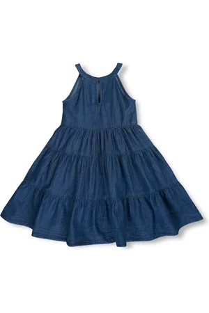 Gini and Jony Girl Cotton Half Sleeves Fit & Flare Dress