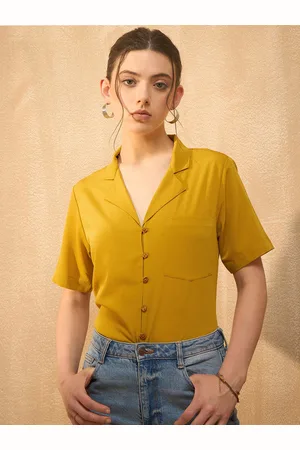 Rare Fashion Shirt Style Short Sleeves Top