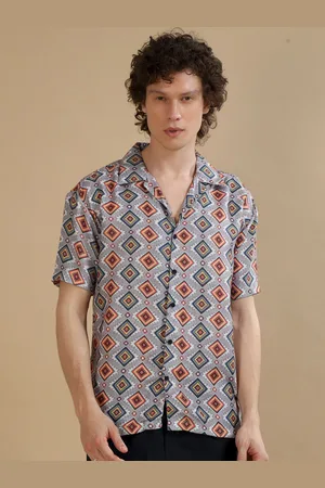 Bushirt Relaxed Ethnic Motifs Printed Shirt