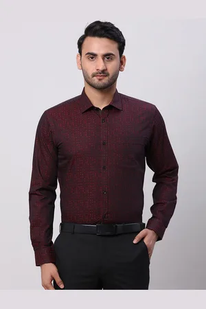 Park Avenue Men Slim Fit Opaque Checked Formal Shirt
