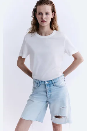 H&M Women Baggy Low Denim Shorts