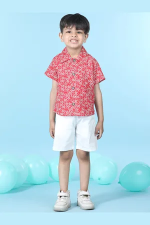 Cutiekins Boys Printed Shirt With Shorts